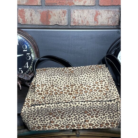 Kenneth Cole Reaction Leopard Print Messenger Shoulder Bag - Picture 6 of 10